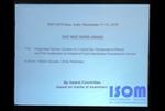 "Best Paper Award" at ISOT 2019 – 4th Award at ISOT Conferences