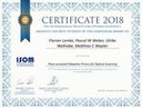 "Best Student Award" at ISOT 2018 for "Piezo-actuated adaptive Prisms"