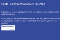 Am 8. März ist der Internationale Frauentag! Am 8. März ist der Internationale Frauentag!