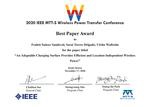 Best Paper Award für Dr. Fralett Suárez Sandoval Best Paper Award für Dr. Fralett Suárez Sandoval