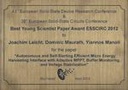 Best Young Scientist Paper Award ESSCIRC 2012 Best Young Scientist Paper Award ESSCIRC 2012